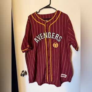 Marvel Iron Man Burgundy and Yellow Jersey